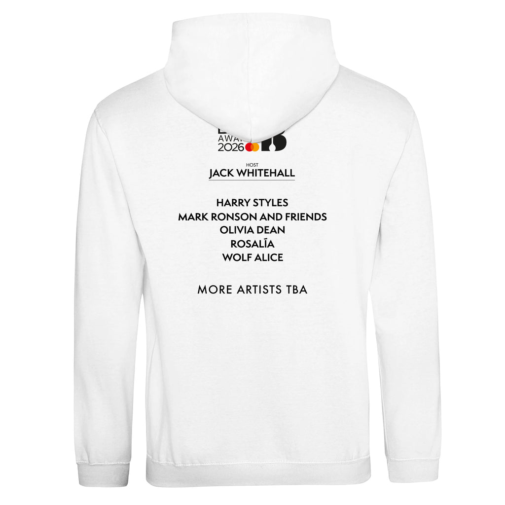 The BRIT Awards 2026 White Pullover Hoodie