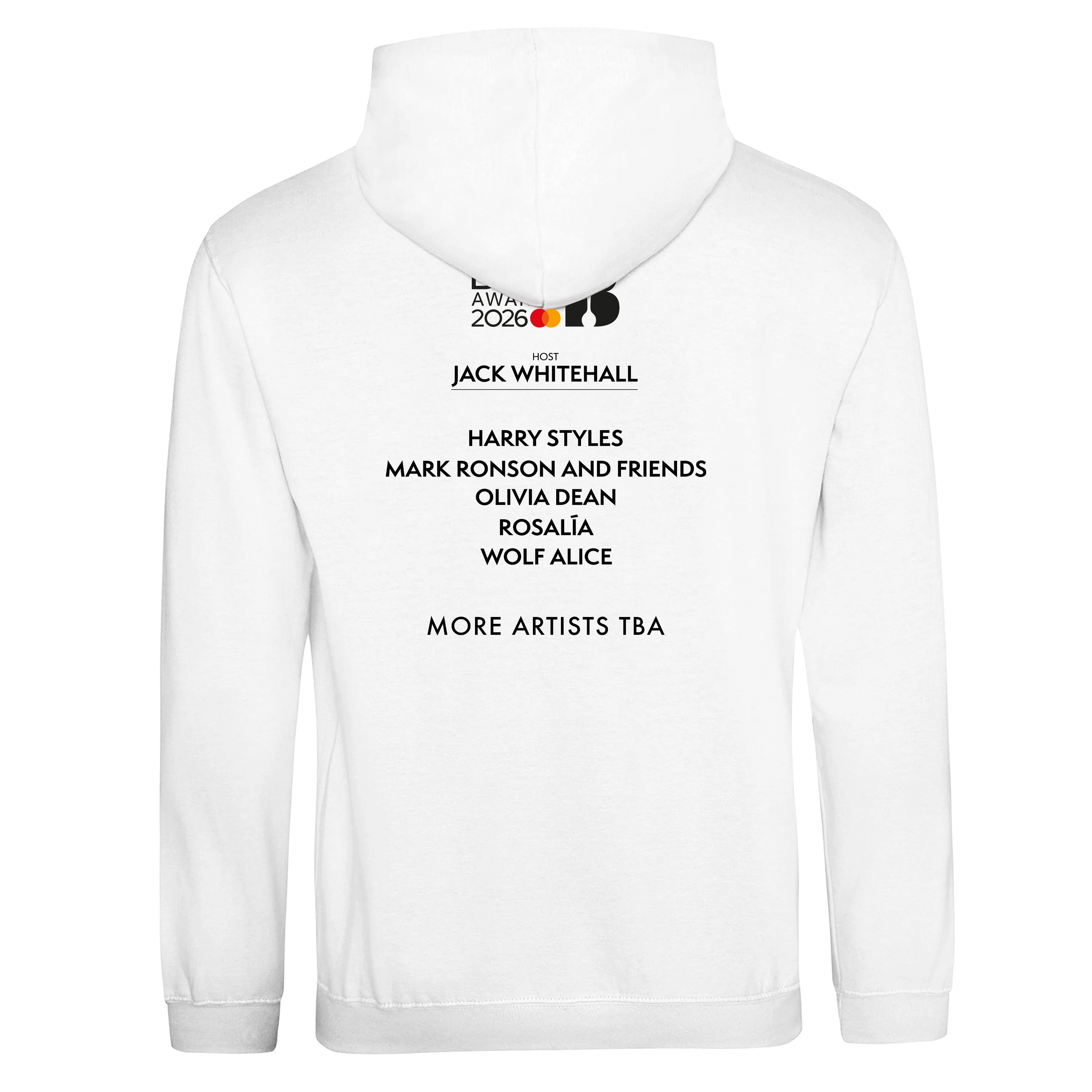 The BRIT Awards 2026 White Pullover Hoodie